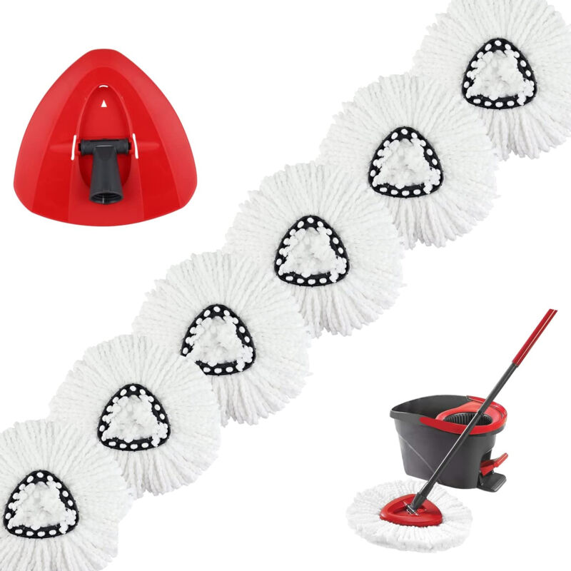 Stück Ersatzmopps für Vileda O-Cedar Turbo 2 in 1 EasyWring & Clean kompatible Moppköpfe für Vileda Nachfüller