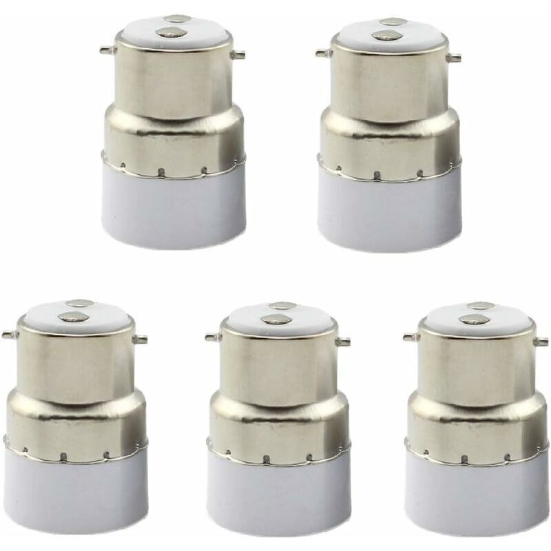 Stück Glühbirnenadapter mit Gewinde, B22 auf E14 Innensockel, umrüstbar auf Standard-Lampenfassung, LED-Lampenadapter für Zuhause, Wohnung, Büro und