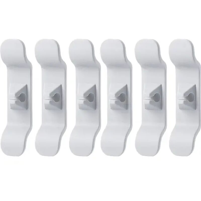 Stück Kabelaufwickler-Organizer-Clips, Kabelhalter, Kabelversteck, Kabelaufwickler für Küchengeräte wie Standmixer, 6 Stück weiß