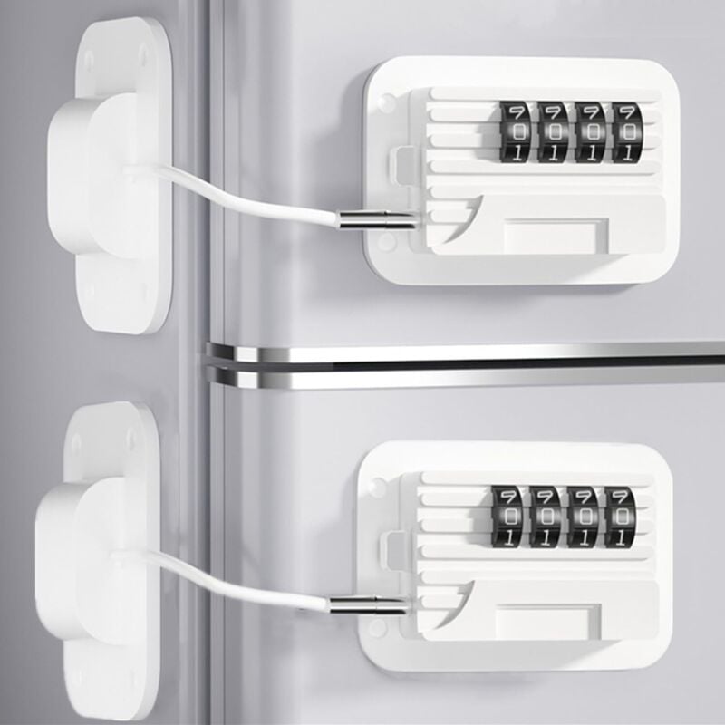 Stück Kinder-Kühlschrank-Code-Kombinationsschlösser, Ziffern-Kombinationsschlösser für Schränke, Kühlschränke, Gefrierschränke, selbstklebende