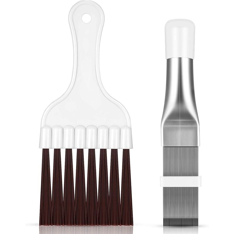 Ersandy - 2 Stücke Klimaanlage Kondensator Lamellenkamm, Lamellenreinigungsbürste Klimaanlage Lamellenreiniger Kühlschrank Spule Reinigung Verdampfer