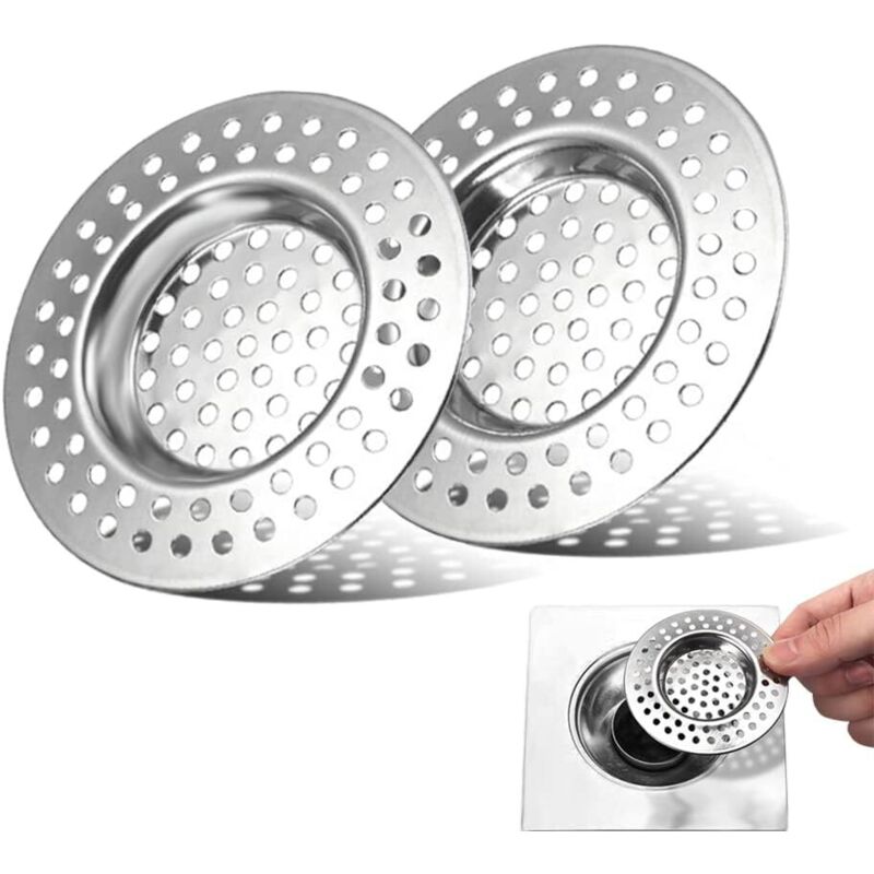 Stück Küchenspülenfilter, Edelstahl-Spülbeckensieb, Duschhaarfilter, Spülbecken-Abflussfilter, Küchenspülengitter, Spülbecken-Abflusszubehör,