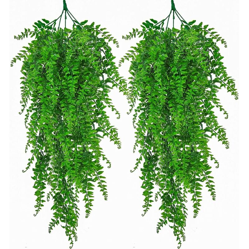 Stück künstliche Hängepflanze, künstliche Efeublätter, Wandbehang für drinnen und draußen, grüne Dekoration, Heimdekoration, künstliche Ranke für