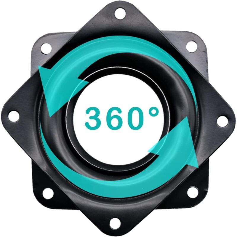 Stück Lazy-Drehplatte, Metall-Drehteller, 360-Grad-Drehhalterung, drehbare Kugellager für Tisch, tv, Stuhl, Sofa, Stuhl