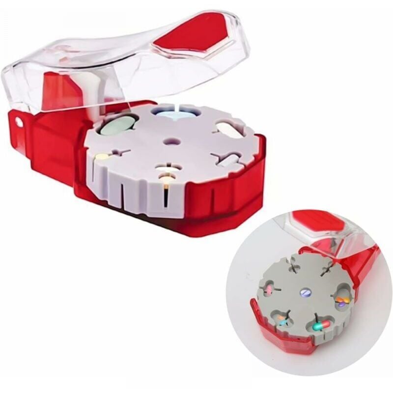 Ymyny - Stück Pillenteiler, zerkleinerte Vitamintabletten, transparenter Pillenteiler zum Teilen und Tragen täglicher Medikamente mumu