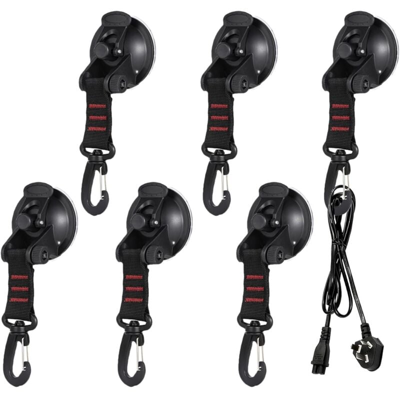 Stück Saugnapf-Anker, Kraftvoller Saughaken 360° Drehbar, Befestigungshaken, Saughaken für Zelte, Camping, Auto, Markise, Outdoor, Haus