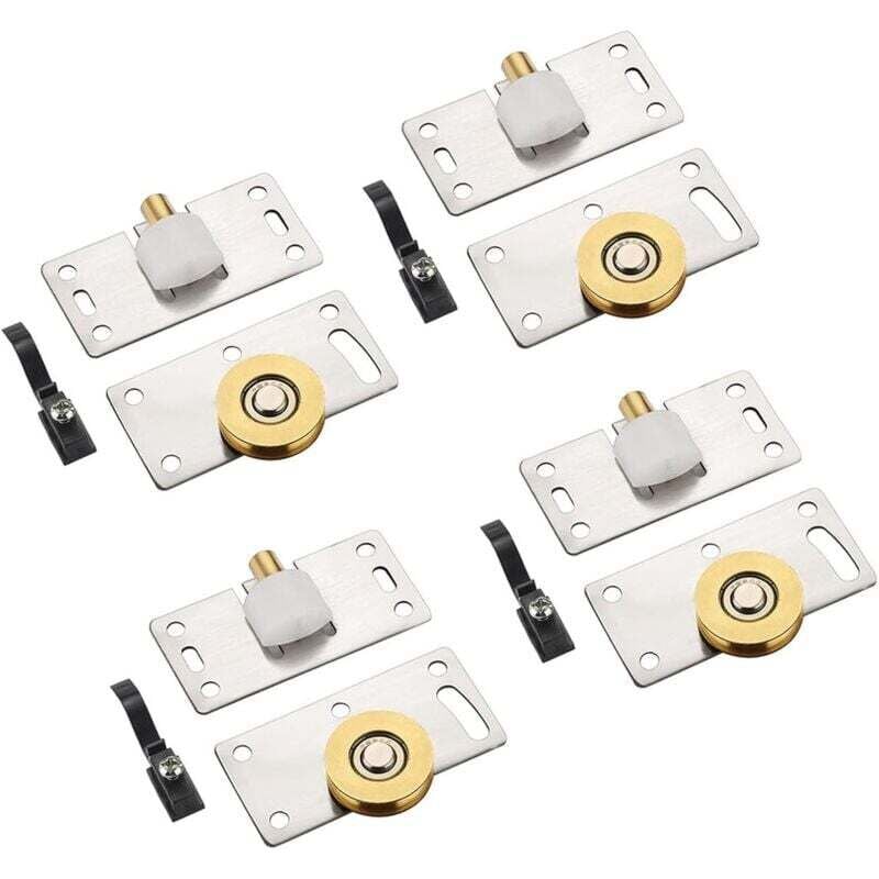 Stück Schiebetürrollen, Schiebetürrollen, Schiebetürrollen für Kleiderschränke, Schiebemöbelrollen für Kleiderschränke, Schränke, Fenster,