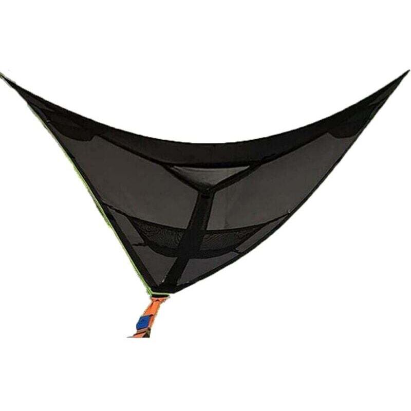 Stück schwarze große Luft-Camping-Hängematte, tragbare 3-Stunden-Hängematte für mehrere Personen