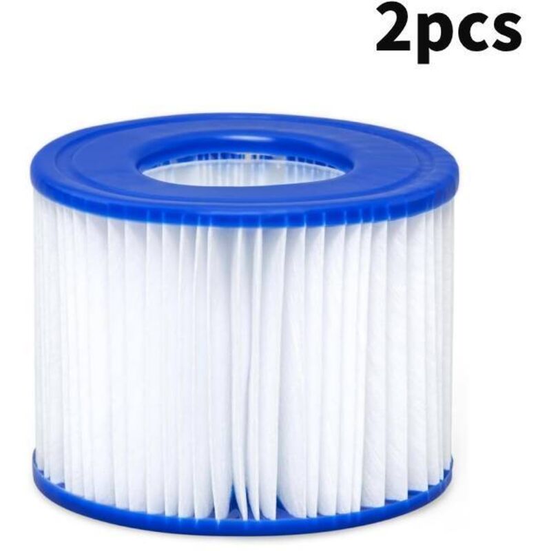 Stück Schwimmbadfilter, Spa-Filter, Poolreiniger für Bestway (VI), Weiß & Blau, 10,6 x 8 cm