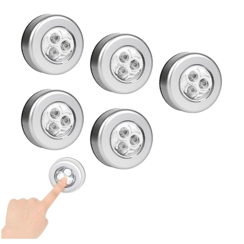 Ineasicer - Stück Selbstklebende Spotbeleuchtung, Selbstklebende led Spots, led Klebelampe, Kabellose led Spots, led Nachtlichter, Batteriebetriebene