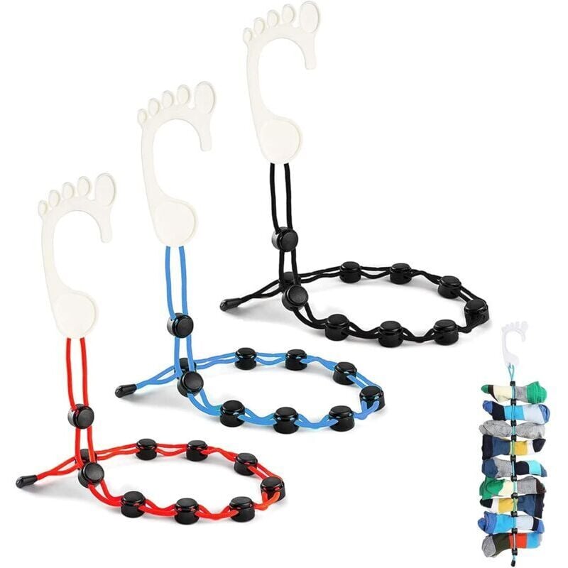 Stück Socken-Aufhänger zum Waschen, robuster Socken-Clip-Sortierer, Socken-Organizer, zum Waschen von Socken, Trocknen und Aufbewahren von