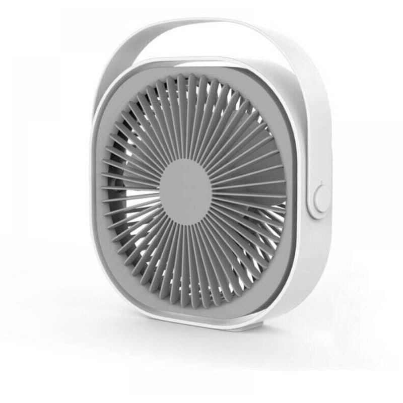 Stück USB-Ventilator, 200 x 220 x 66 mm Tischventilator, tragbarer, leiser, wiederaufladbarer Ventilator, 360 ° verstellbar, 3 Modi,