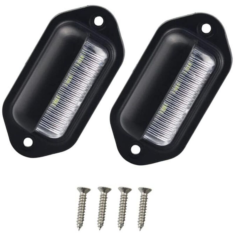 STÜCKE Motorrad-Kennzeichenleuchte, Kennzeichenleuchte, Motorrad-Kennzeichenleuchte, Rücklicht für Anhänger, Motorrad-Kennzeichenleuchte, für 12 V/24
