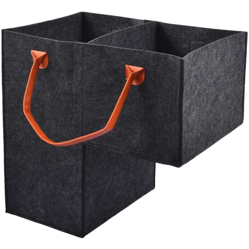 Stufenkorb aus Weide für Teppich- und Holzböden, Aufbewahrungskorb für Schuhe und Wäsche, Treppenorganizer mit Griffen, Treppenkorb für Wäsche und