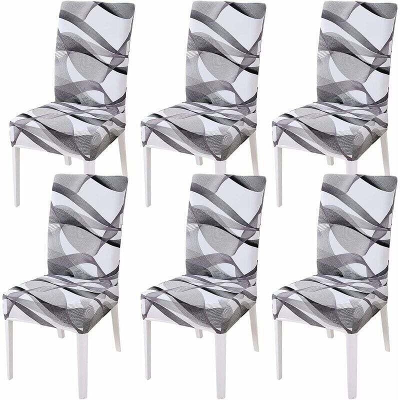 Stuhlhussen für Esszimmerstühle, dehnbare Stuhlhussen, dekorative Hochstuhlhussen für Bankette, Hotels, Küchen, Hochzeiten, Restaurants (langes Band,