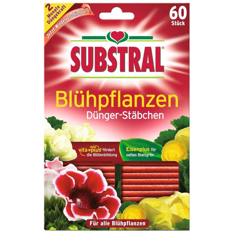 Dünger-Stäbchen für Blühpflanzen - 60 Stück - Substral