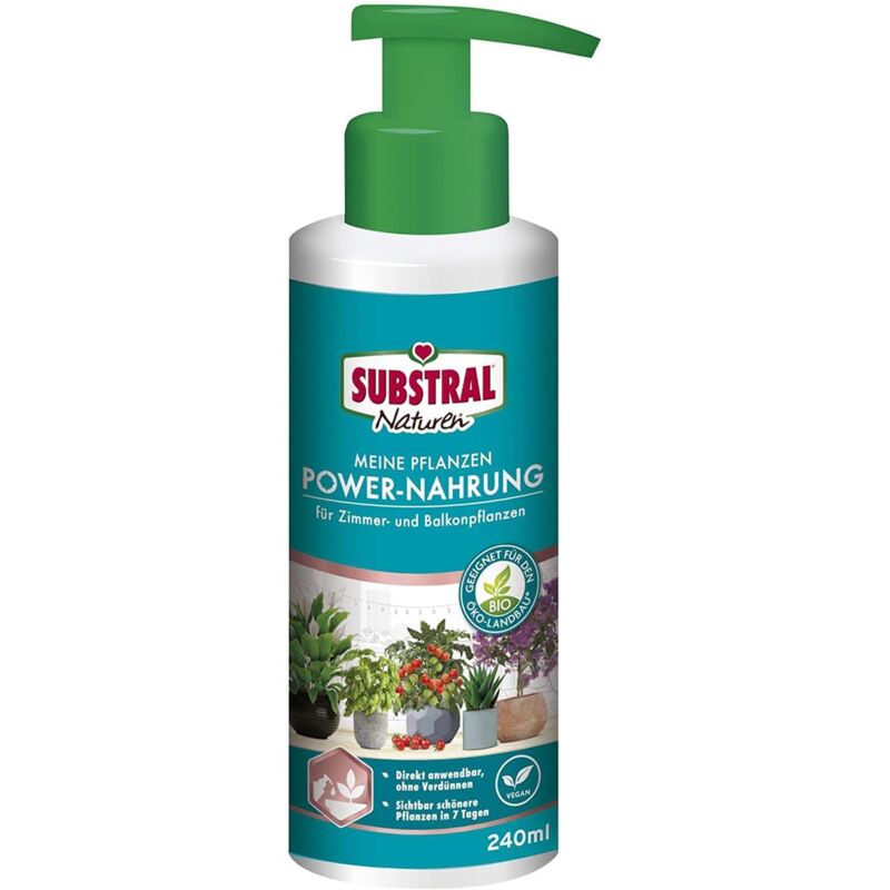 Evergreen - substral® Naturen® Meine Pflanzen Power-Nahrung für Zimmer- und Balkonpflanzen - 240 ml