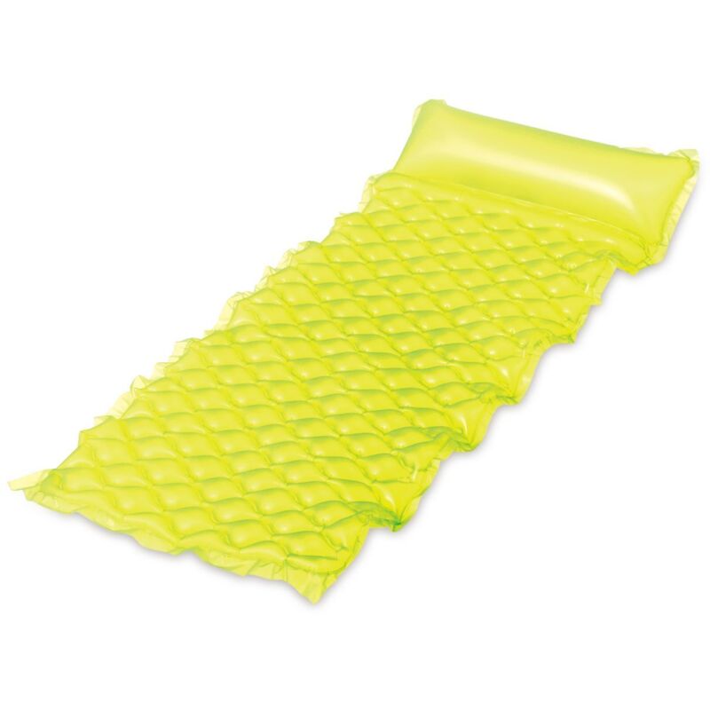 Summer Waves - Luftmatratze Komfort neon gelb 1,75 m x 80 x 17 cm Wasserspielzeug