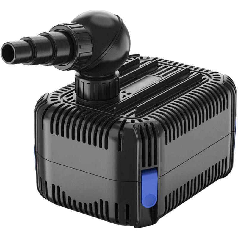 CDF-5800 Teichpumpe 24V dc / 5000 l/h / 40 w, Bachlaufpumpe mit integriertem Blockier- und Trockenlaufschutz, Gartenteichpumpe, Gleichstrompumpe