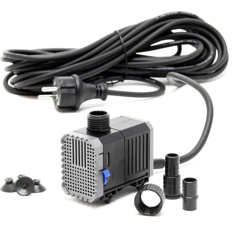 CHJ-500-10 eco Teichpumpe 500 l/h / 7 w, energiesparende Filterpumpe, Bachlaufpumpe für Koiteiche, Umwälzpumpe, Gartenteichpumpe - Sunsun