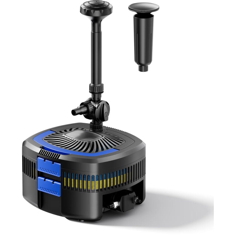 SunSun CUF-4800 Springbrunnenpumpe 4500 l/h / 45 W / 4 m Förderhöhe mit eingebautem 11 W UVC-Teichklärer, energiesparende Teichpumpe, Pumpe mit