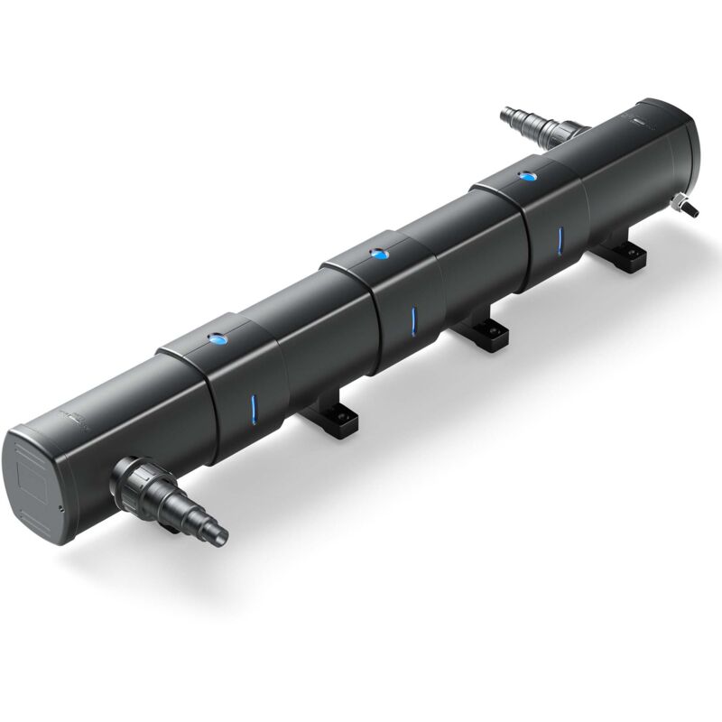 CUV-272 Teichklärer 6000 l/h / 72 w uvc, Vorklärgerät für Teichfilter & Teichpumpe, Wasserklärer mit UV-Lampe, Lichtfilter zur Algenbekämpfung