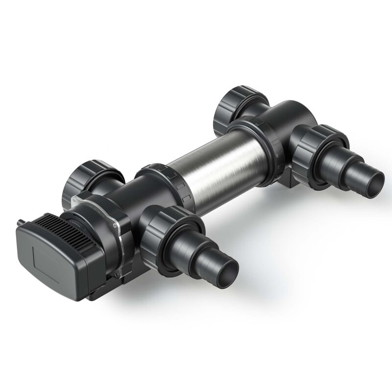 CUV-724 Teichklärer 5000 l/h / 24 w uvc, Vorklärgerät für Teichfilter & Teichpumpe, Wasserklärer mit UV-Lampe, Lichtfilter zur Algenbekämpfung