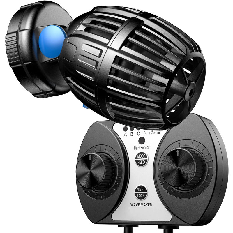 CW-120 Strömungspumpe 700-8000 l/h 20 w Aquarium Pumpe mit einstellbarer Wellenform, Wellenzyklus und Pumpleistung, mit Tag- und Nachmodus - Sunsun