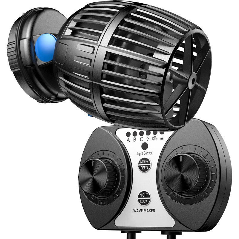 CW-160 Strömungspumpe 1700-20000 l/h 60 w Aquarium Pumpe mit einstellbarer Wellenform, Wellenzyklus und Pumpleistung, mit Tag- und Nachmodus - Sunsun