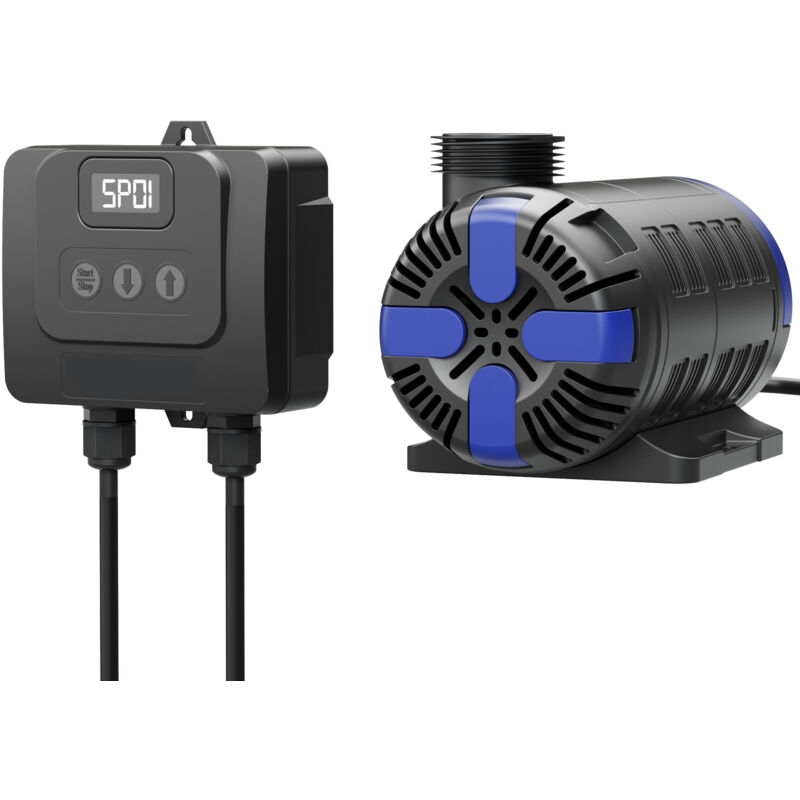 CET-8000 SuperECO Teichpumpe 8000 l/h / 80 w, energiesparende Filterpumpe, Bachlaufpumpe für Koiteiche, Umwälzpumpe, Gartenteichpumpe - Sunsun