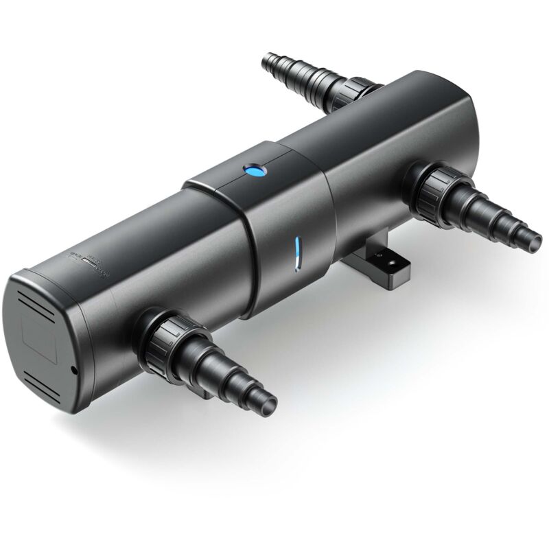 CUV-218 Teichklärer 2500 l/h / 18 w uvc, Vorklärgerät für Teichfilter & Teichpumpe, Wasserklärer mit UV-Lampe, Lichtfilter zur Algenbekämpfung