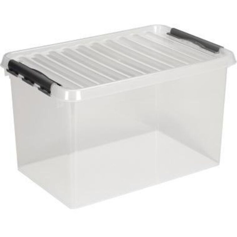 Sunware Aufbewahrungsbox für Regalsystem Q-Line 72 l mit Deckel Kunststoffbox