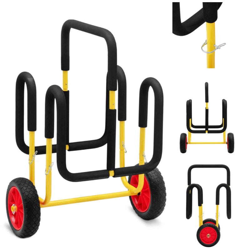 MSW - SUP-Transportwagen für 2 Boards SUP-Trolley Stand-Up-Paddle-Wagen 75 kg