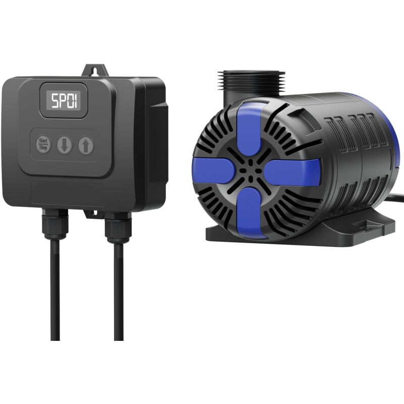 CET-15000 SuperECO Teichpumpe 15.000 l/h / 180 w, energiesparende Filterpumpe, Bachlaufpumpe für Koiteiche, Umwälzpumpe, Gartenteichpumpe - Sunsun