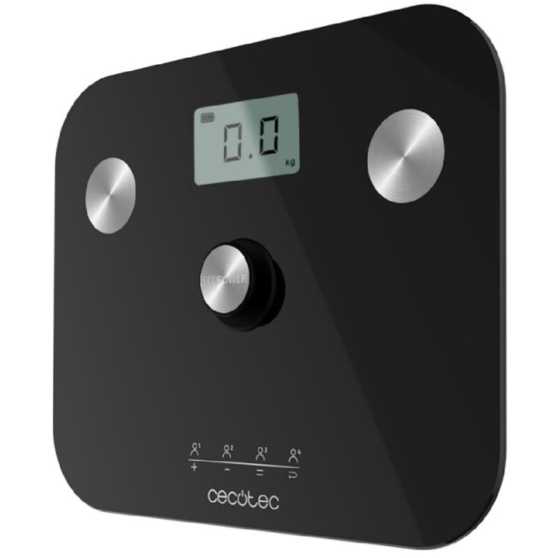 Cecotec Personenwaage ohne APP Surface Precision EcoPower 10100 Full Healthy Black