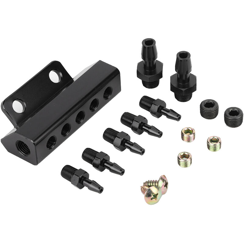 Suuonee Wastegate Turbo Boost, 5-Port Car Intake Vacuum Block Fuel Gas Wastegate Turbo Boost.
