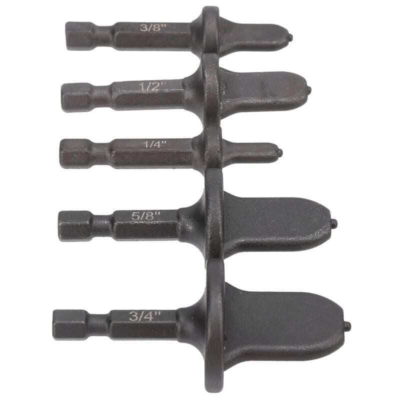 Ej.life - Swaging Tool Drill Bit Set, 5 pcs Rohraufweiter, 1/4 Zoll 3/8 Zoll 1/2 Zoll 5/8 Zoll 3/4 Zoll Rohr-Expander, Multifunktion Kupfer Rohr
