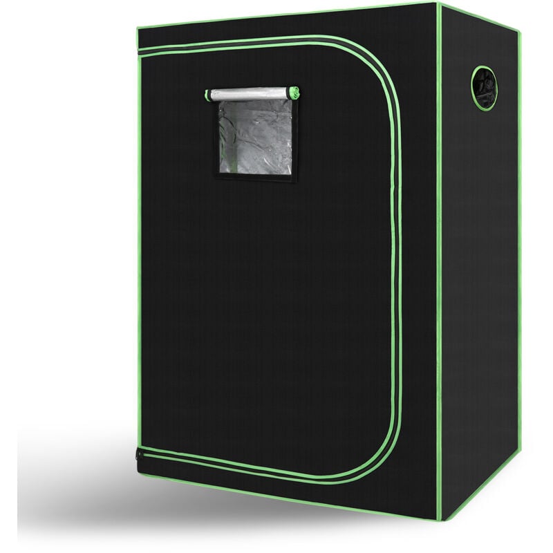 Growbox Indoor Pflanzenzelt Zuchtzelt Growroom Zuchtschrank Darkroom Zimmergewächshaus Growschrank,120x60x180cm - Swanew
