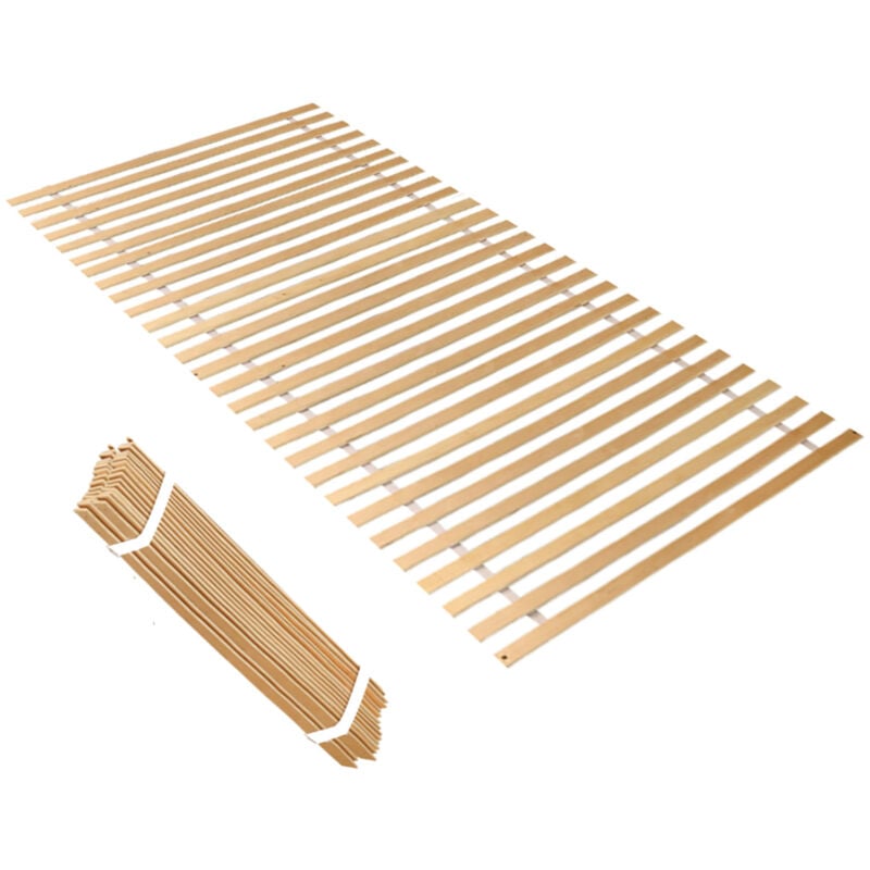 SWANEW Lattenrost 90x200cm Lattenrost Rollrost mit 28 Leisten max Tragfähigkeit 150kg Stabiles Rollroste Rolllattenrost Lattenroste