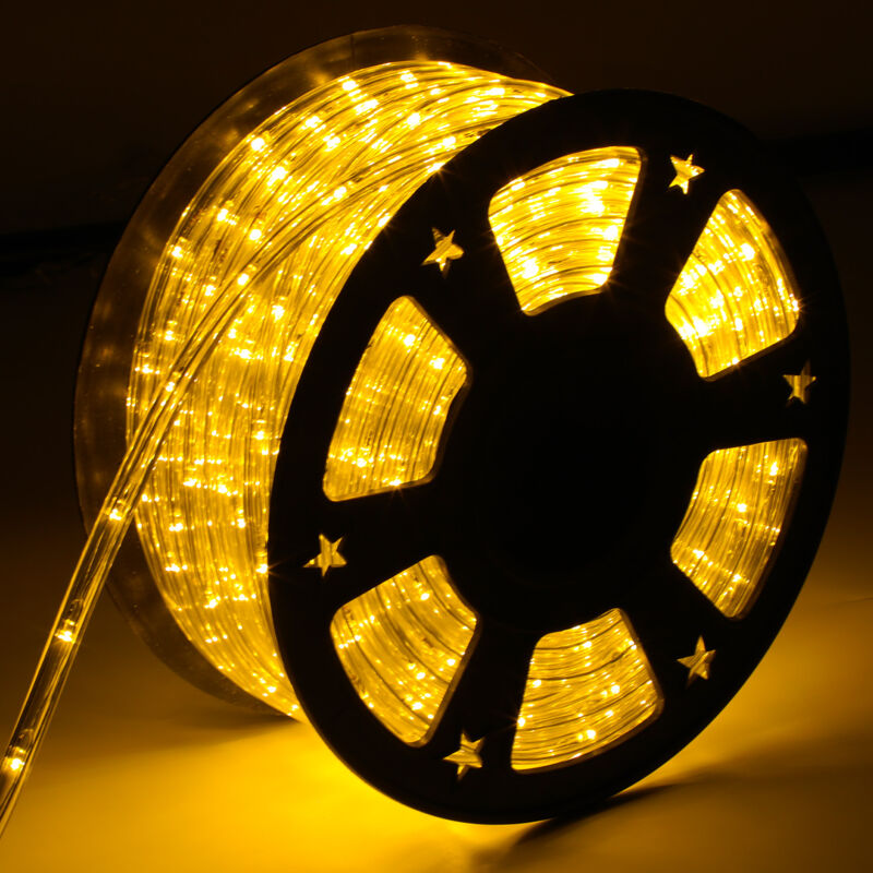 Led Lichtschlauch Lichterkette Beleuchtung Gelb 40 Meter led für Drinnen/Draußen Weihnachten Beleuchtung Dekoration Lichterschlauch - Swanew