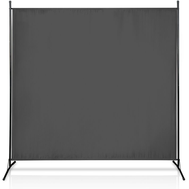 Paravent Sichtschutzwand Raumteiler Stellwand Raumteiler Trennwand Sichtschutz 180x180cm grau - Swanew
