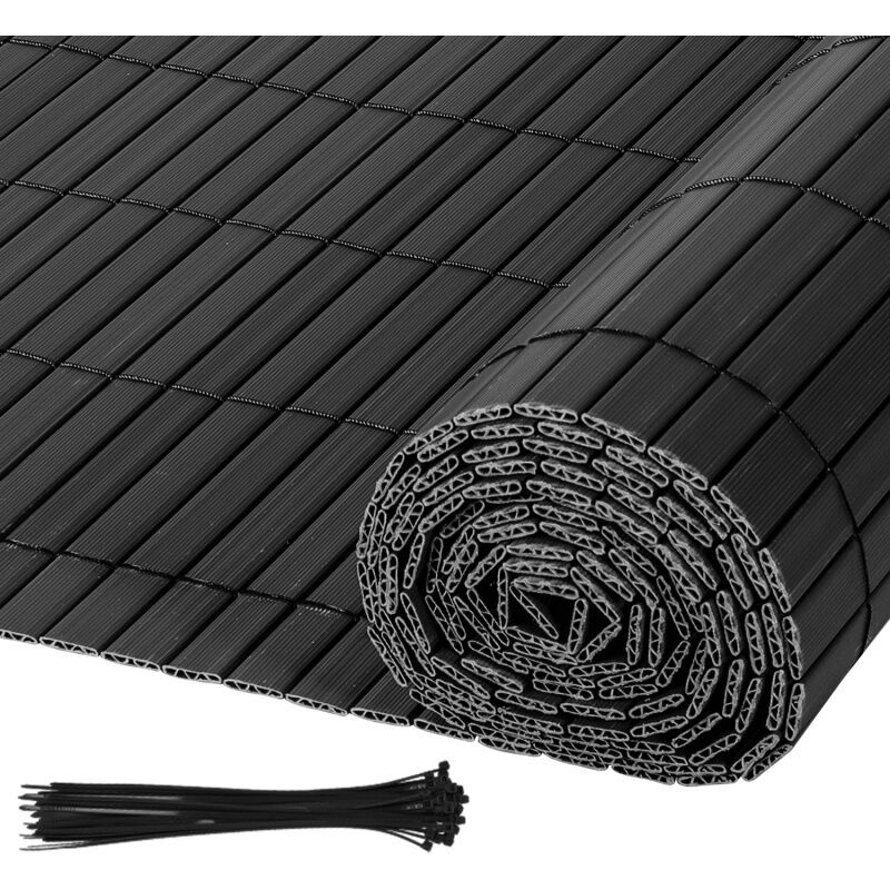 Pvc Sichtschutzmatte UV-Schutz Sichtschutzzaun Balkon Terrasse Windschutz Sichtschutz Outdoor Balkonverkleidung Wetterfest für Balkon Garten Markise