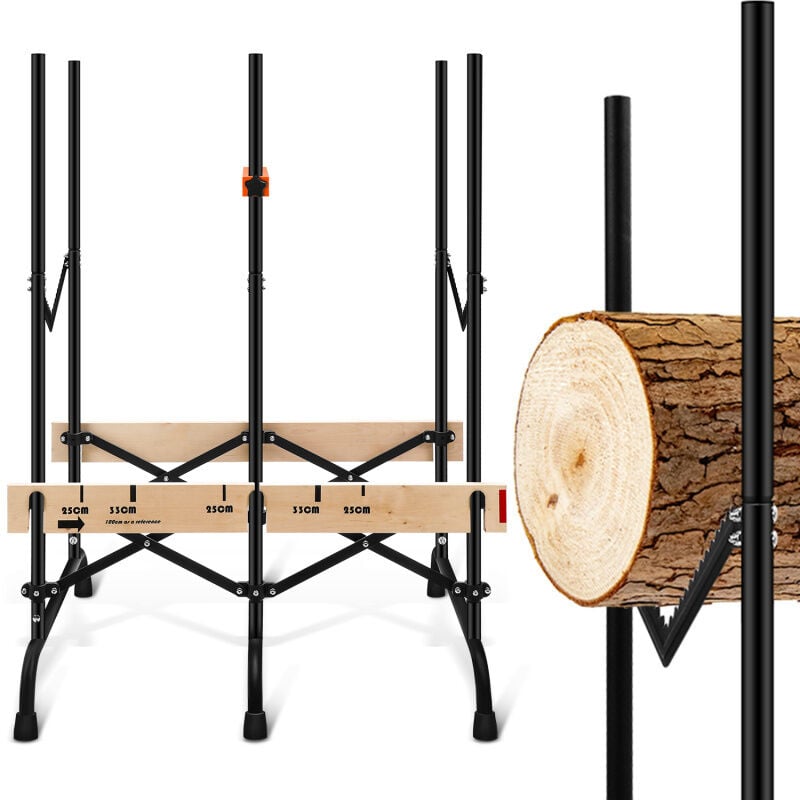 Sägebock von Brennholz stabil Motorsäge Säge Holzsägebock Sägegestell - Swanew