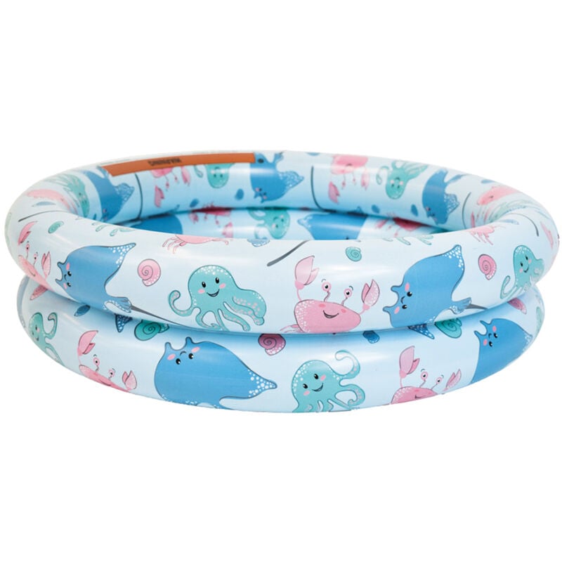 Evolution - Baby Pool Planschbecken Meerestiere ø 60 cm 15 Liter 2 Luftkammern Babybecken