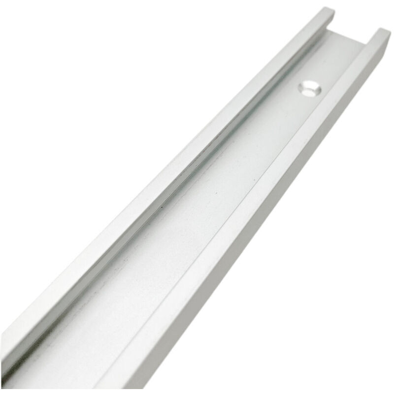 T-förmige Gehrungschiene für Tischkreissäge, Oberfräse und Holzbearbeitungswerkzeuge, silber, 400 mm, 30 x 12,8 mm