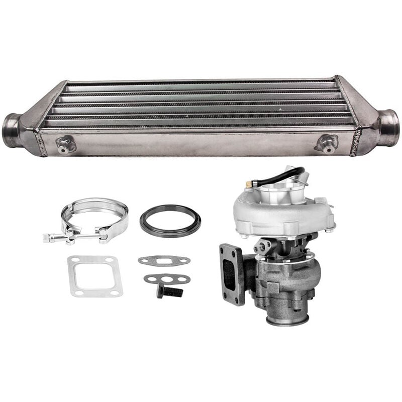 Maxpeedingrods - Turbolader +Wasserkühler Kit for Audi vw 1.8 VR6 4 6 Zyl T3 Universal Turbolader 0.63 a/r & Intercooler & 2.5' 64mm