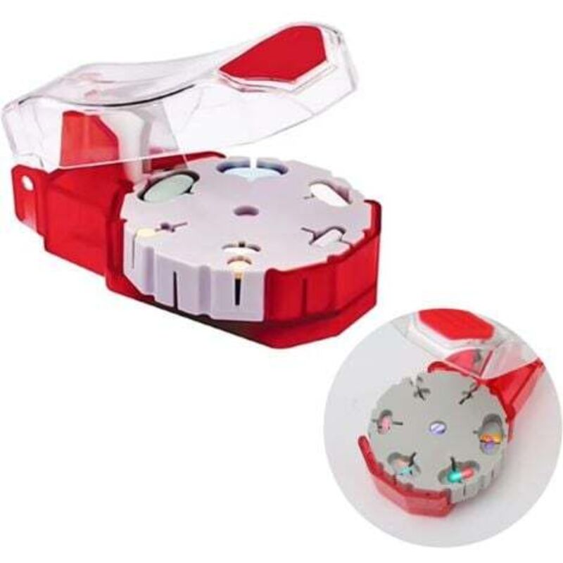 Tablettenteiler, zerkleinerte Vitamintabletten, transparenter Tablettenteiler zum Teilen und Transportieren der täglichen Medikamente