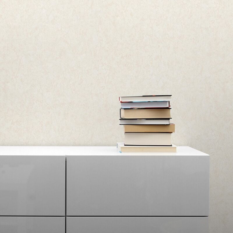 Tadessi - Tapete Uni M1-No.1937 Vliestapete Hell Beige Tapete Einfarbig Unitapete Wohnzimmer Schlafzimmer Küche