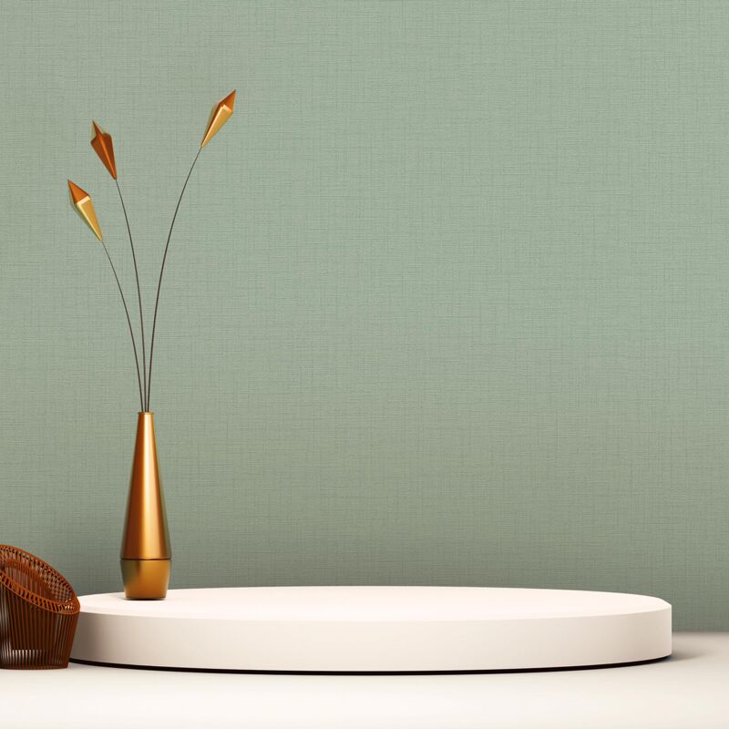 Tadessi - Tapete Uni M1-No.1922 Vliestapete Eukalyptus Grün Tapete Einfarbig Unitapete Wohnzimmer Schlafzimmer Küche