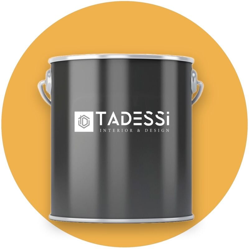 TADESSI Wall Select Wandfarbe Gelb - Senfgelb - abwaschbare Innenfarbe matt - Dispersionsfarbe - Geruchsarm und Lösemittelfrei